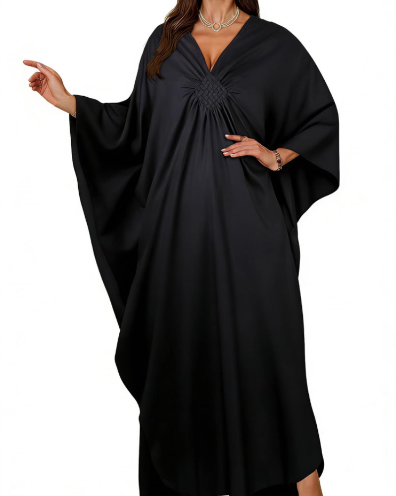 Women's kimono maxi dress with batwing sleeves — beach holiday