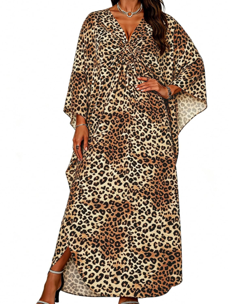 Women's kimono maxi dress with batwing sleeves — beach holiday