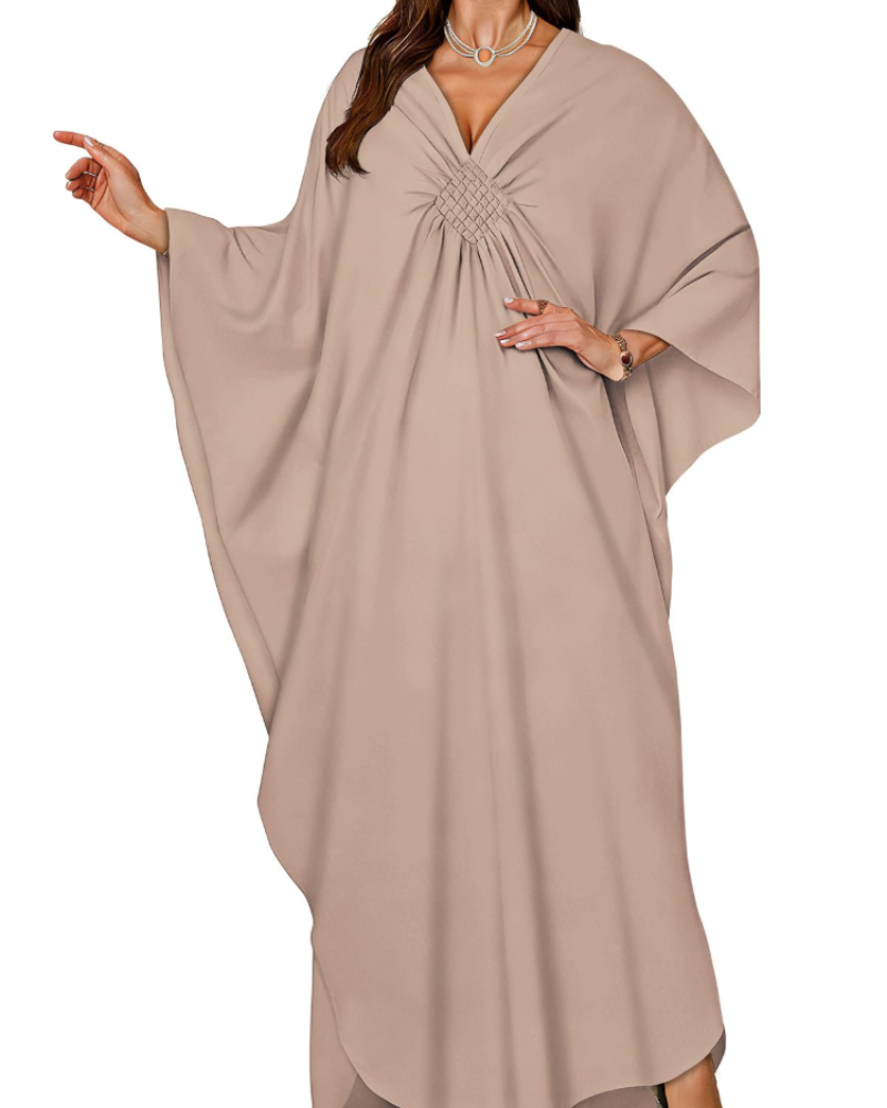 Women's kimono maxi dress with batwing sleeves — beach holiday