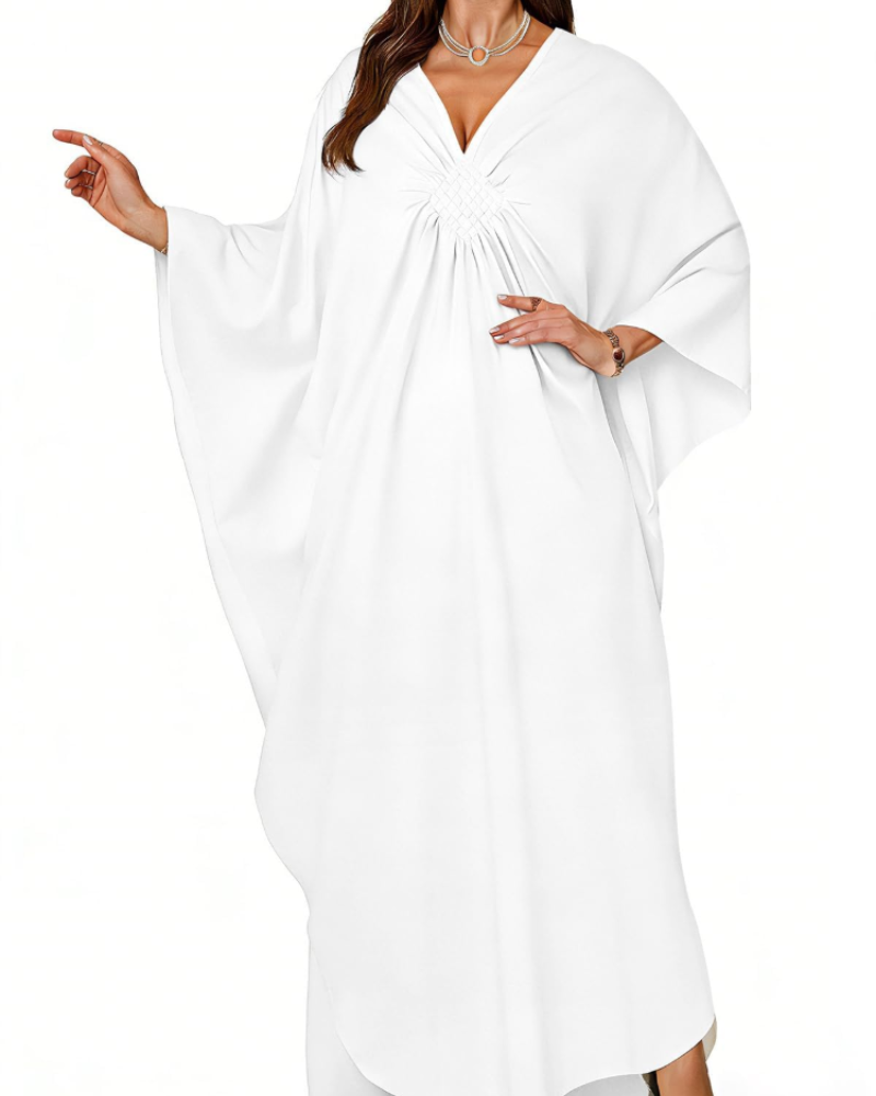 Women's kimono maxi dress with batwing sleeves — beach holiday