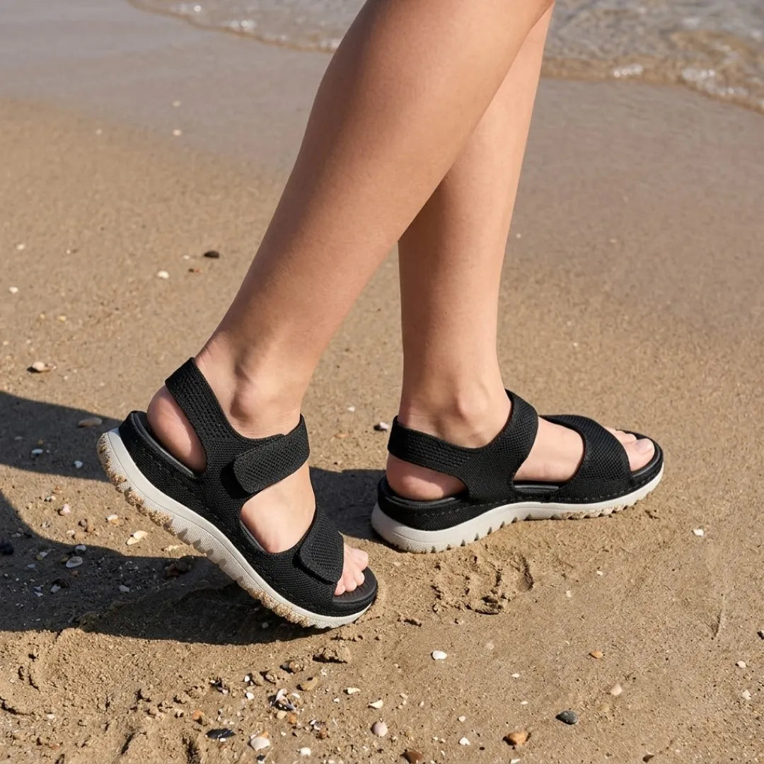 Adjustable Hook-And-Loop Orthopedic Sandal