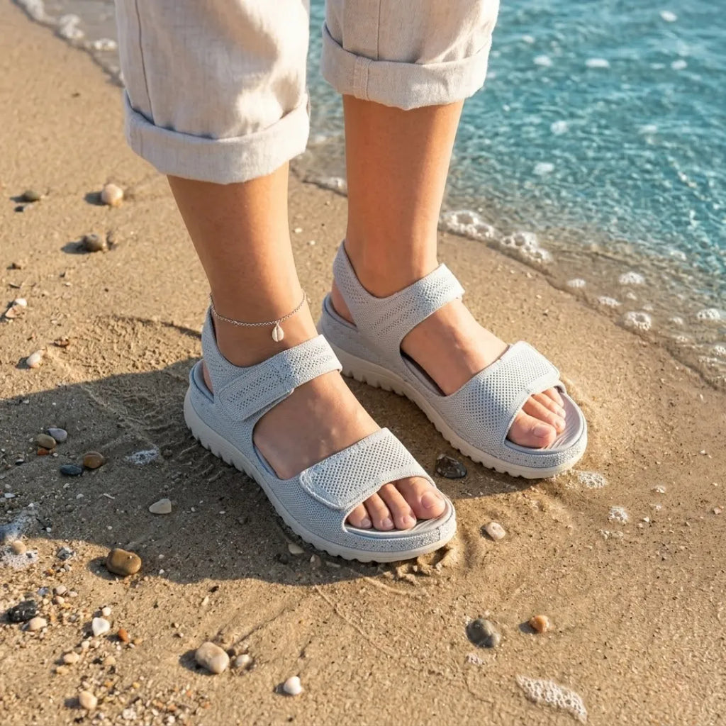 Adjustable Hook-And-Loop Orthopedic Sandal