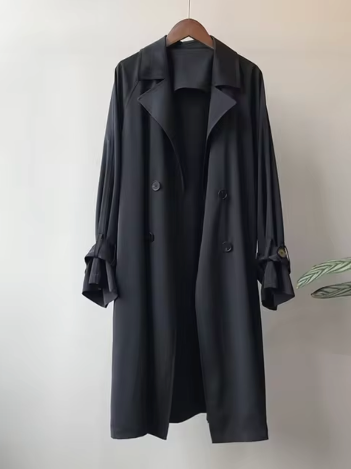 Women's Trenchcoat for Women Waterproof Double Breasted Outerwear Spring