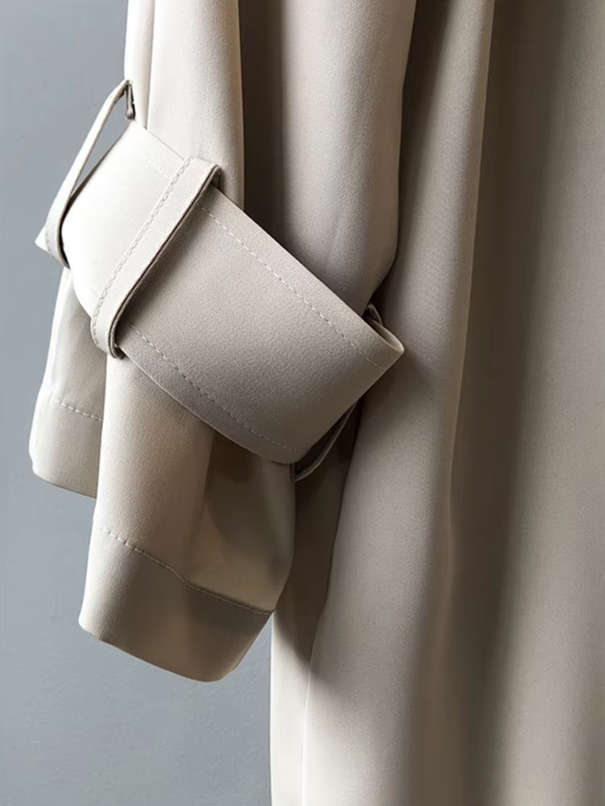 Women's Trench Coat Waterproof Double-Breasted Lapel Collar Business Casual