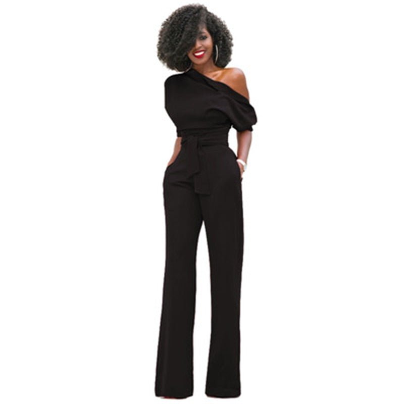 Women's Jumpsuit Belted Casual Elegant