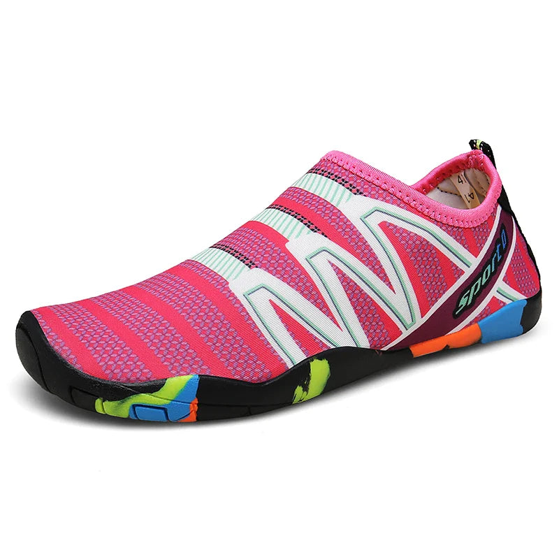 Unisex water shoes | lightweight mesh upper | beach vacation footwear