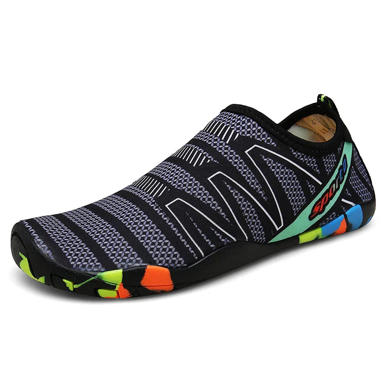 Unisex water shoes | lightweight mesh upper | beach vacation footwear