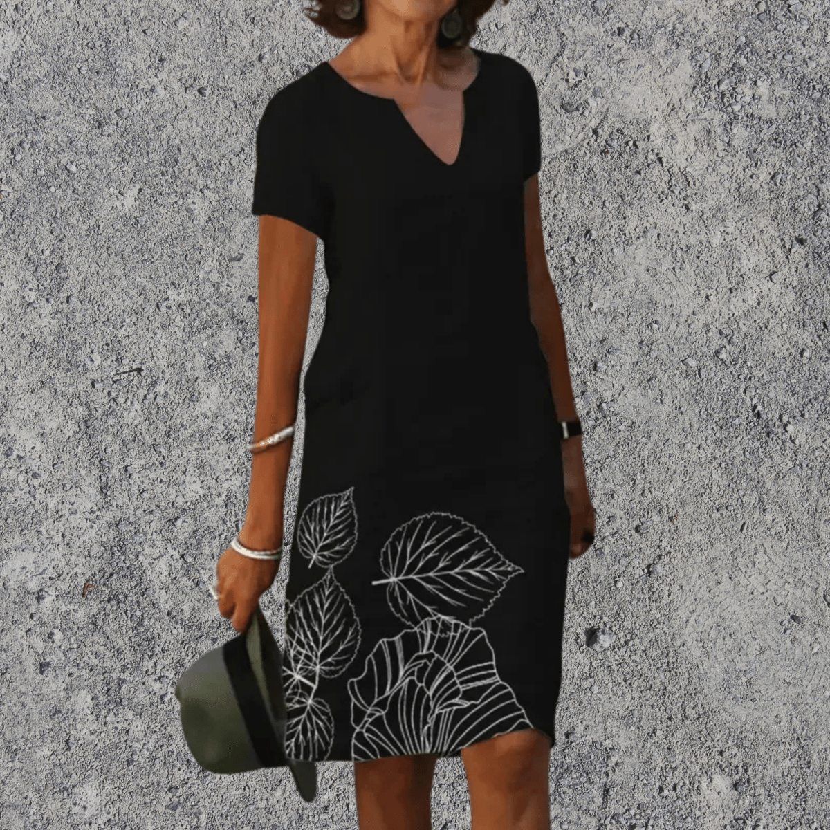 Women's floral midi dress relaxed comfortable