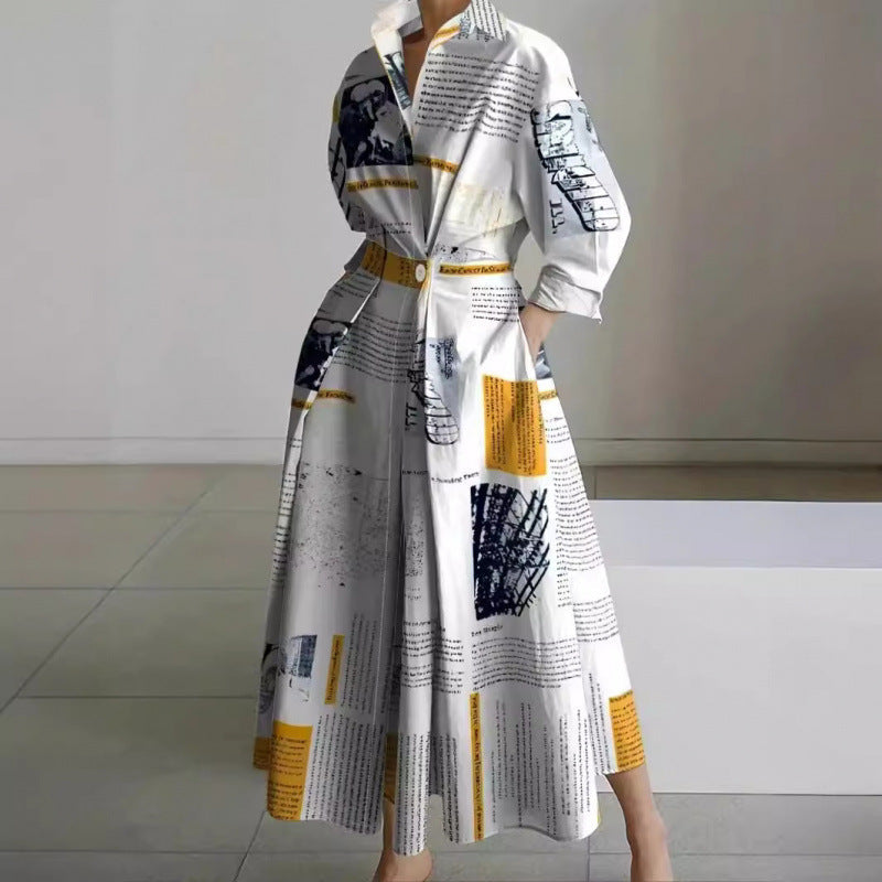 Wrap Front Collared Maxi Dress