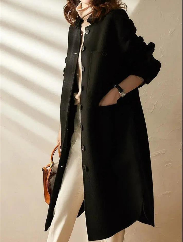 Women's Trenchcoat for Women Single Breasted Long Outerwear Winter