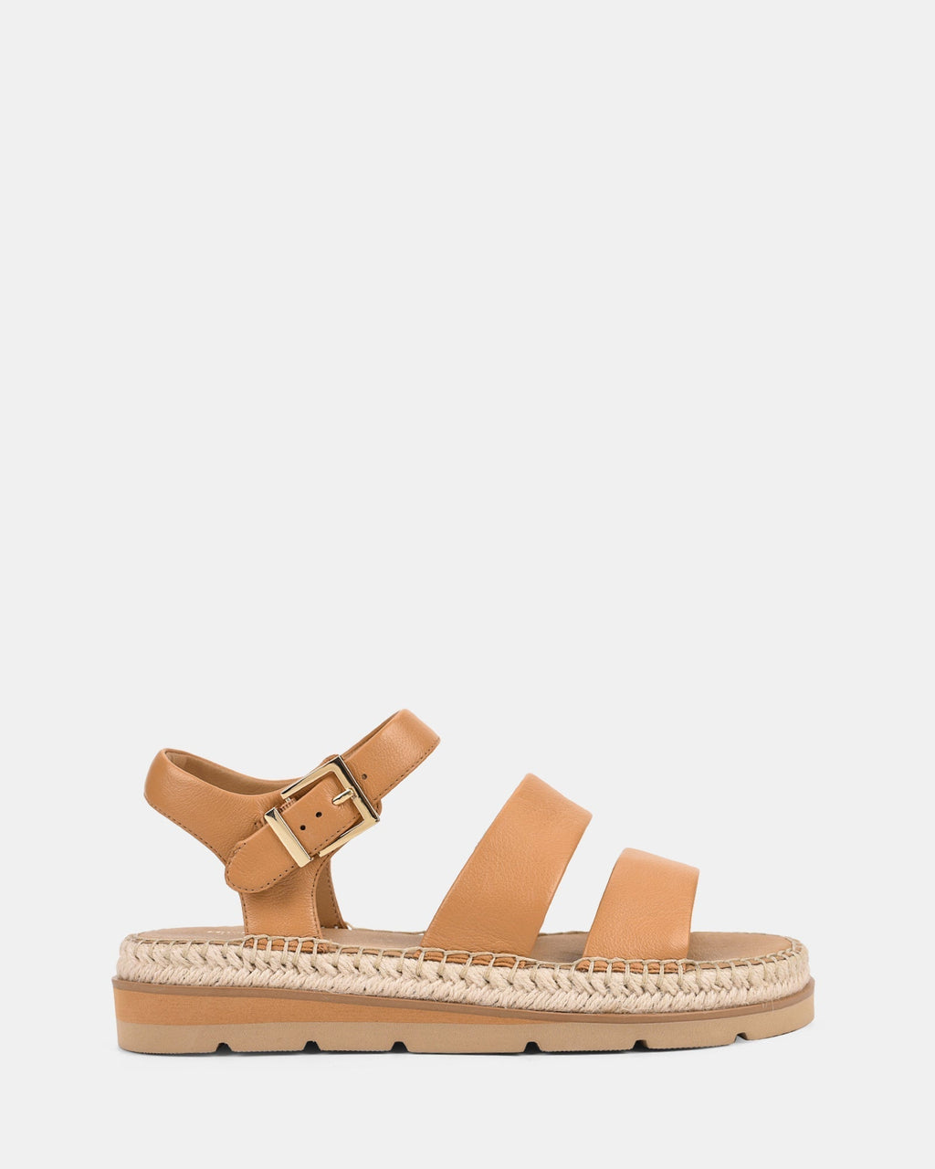 Women's Flat Espadrille Sandals with Adjustable Buckle Straps
