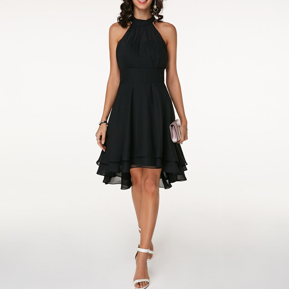 Halter Neck Short Dress