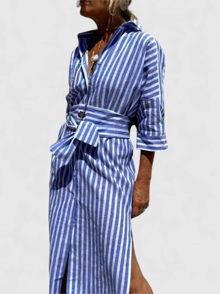 Women’s tiered dress — bell sleeves midi | cocktail garden party