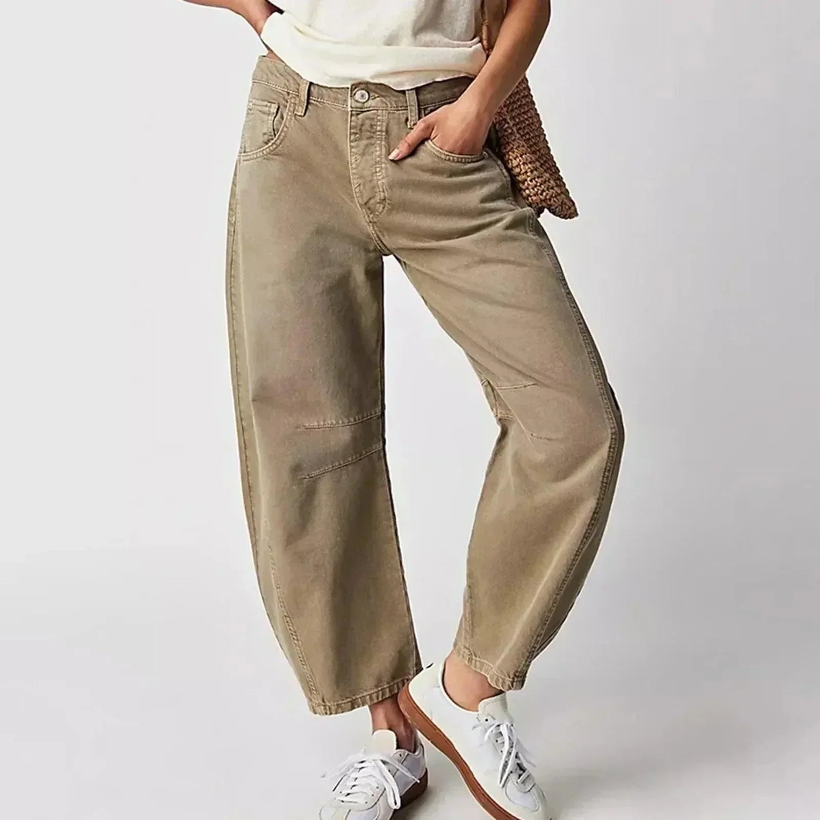 Women's High Waist Jeans Wide Leg Relaxed Fit Casual Everyday Outfit