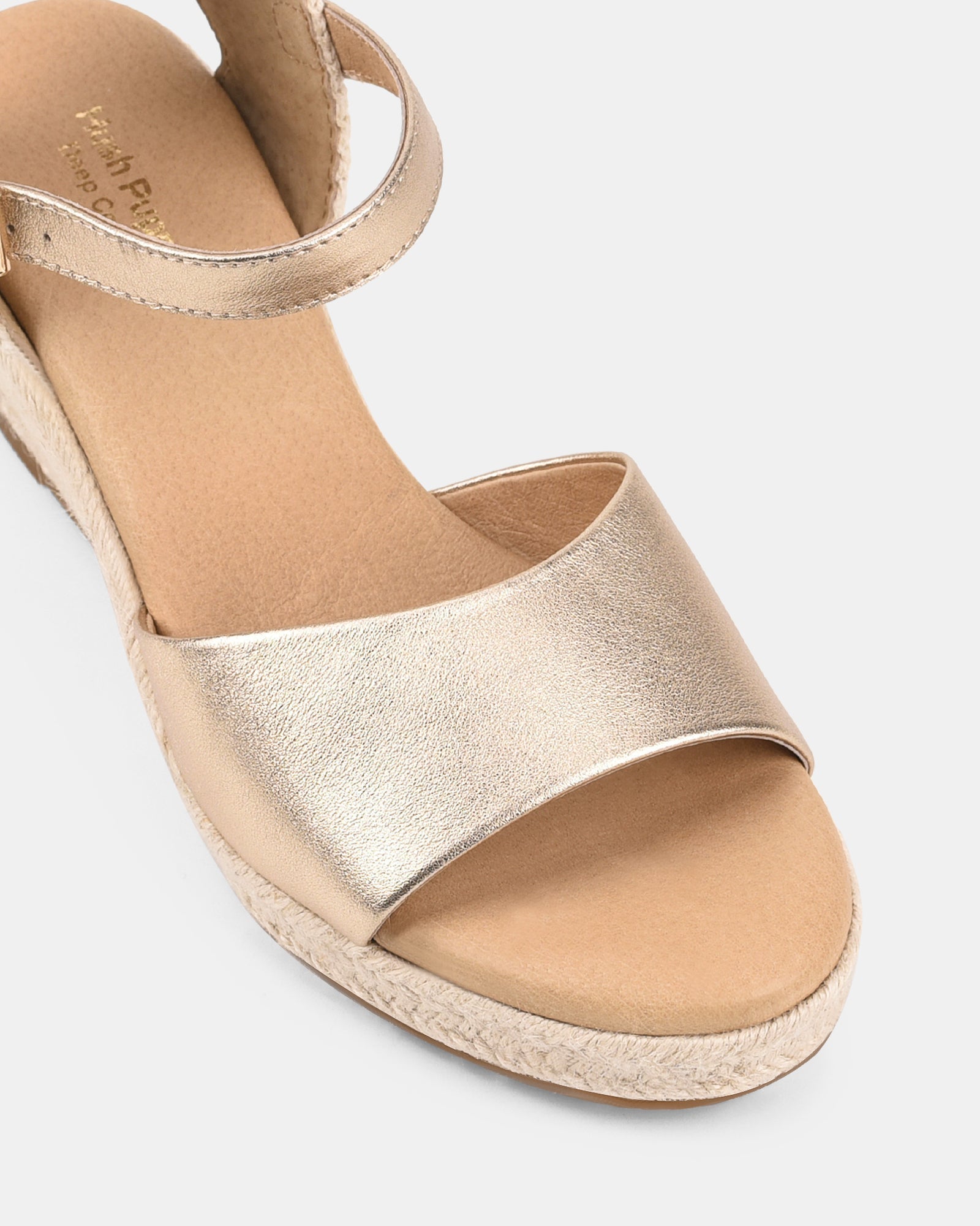 Women's Wedge Espadrille Sandals with Adjustable Buckle Strap
