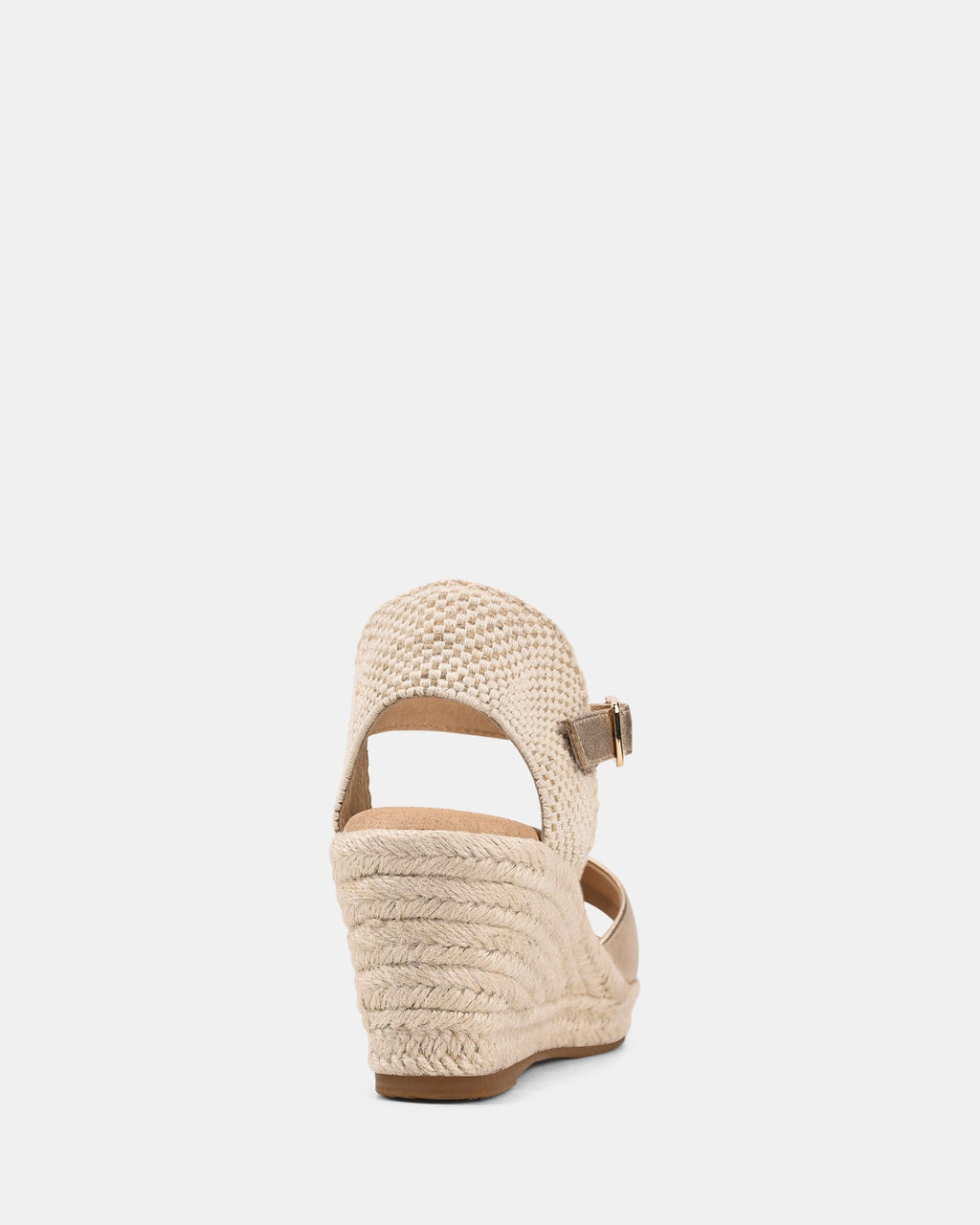 Women's Wedge Espadrille Sandals with Adjustable Buckle Strap