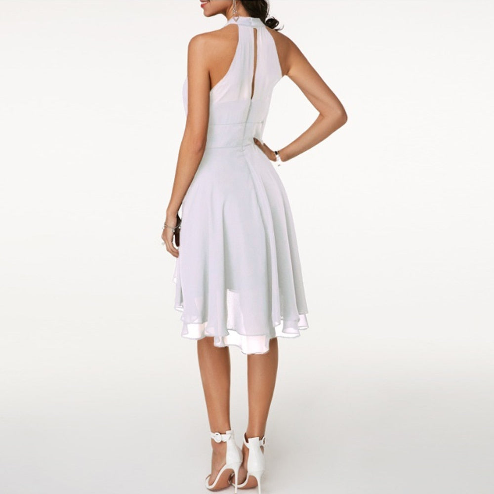 Halter Neck Short Dress