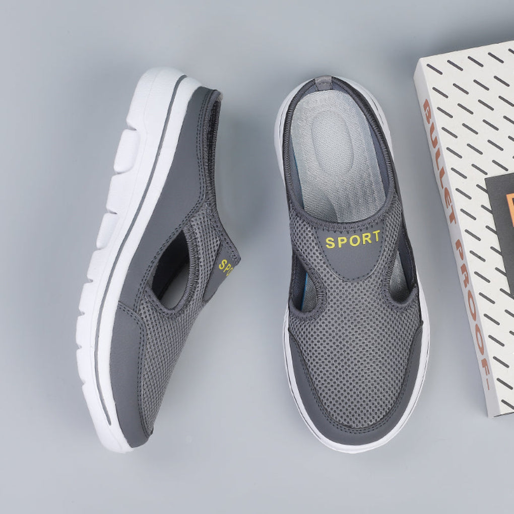 Women's slip-on slippers — ergonomic round toe design — home lounging