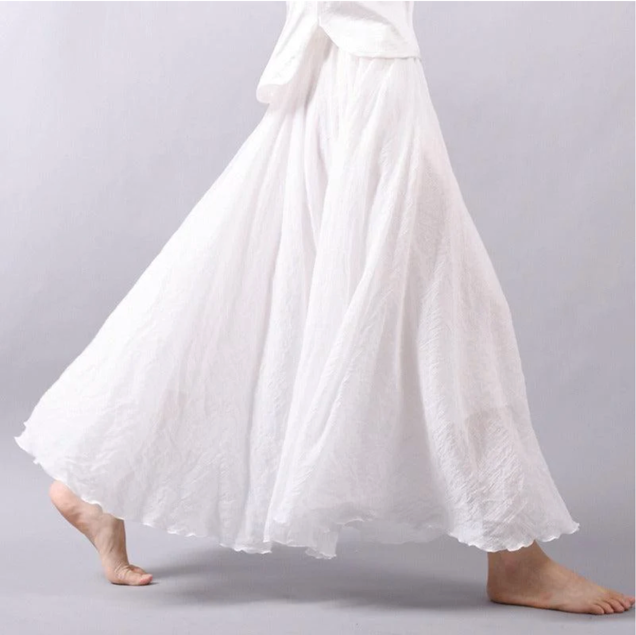 Maxi skirt for women — linen relaxed fit — daily casual