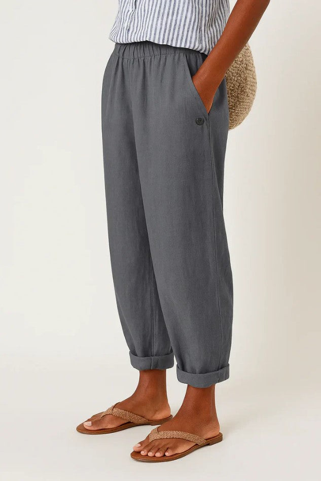 Everyday Cotton Blend Straight Trousers