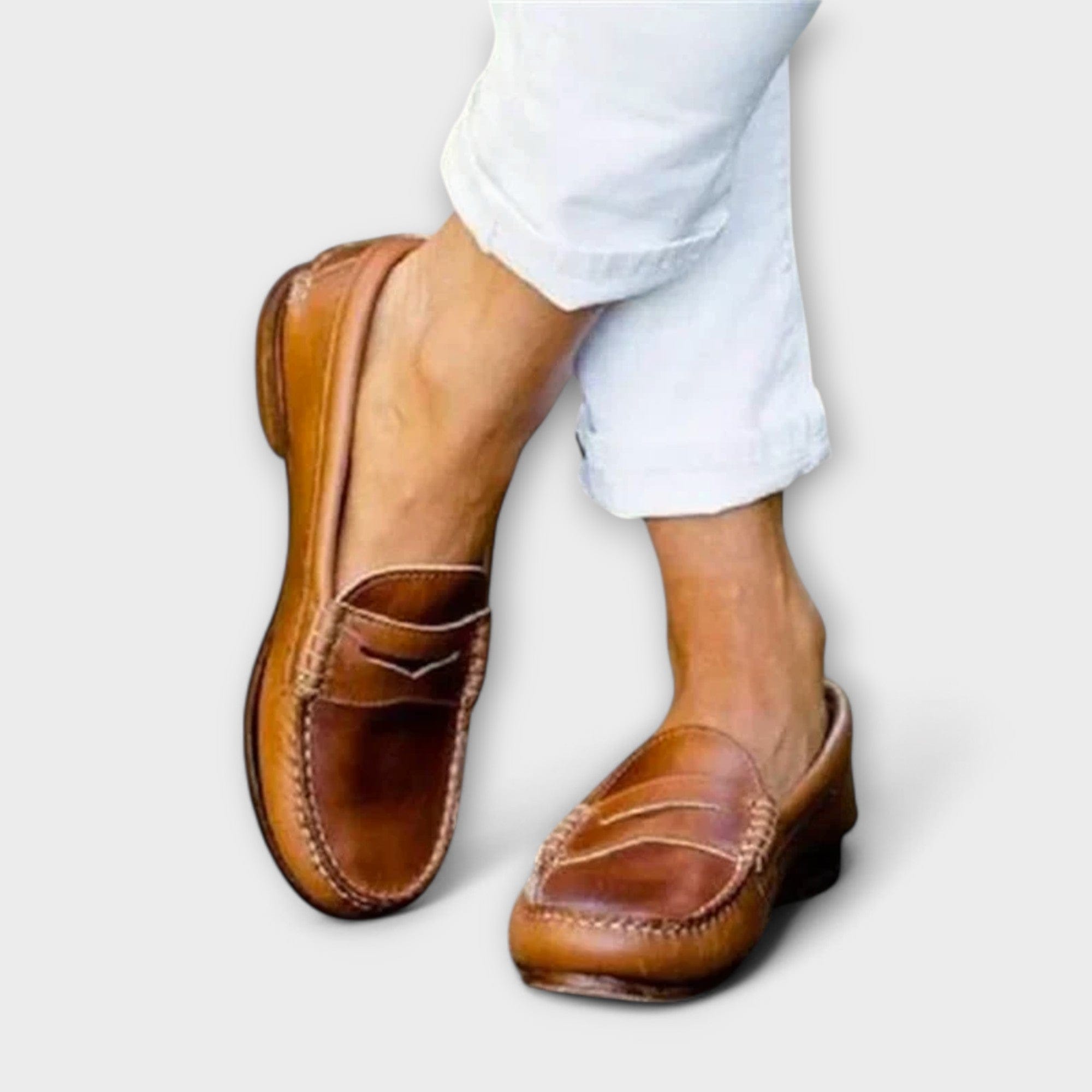 Women’s slip on loafers — low heel non slip | casual daily wear