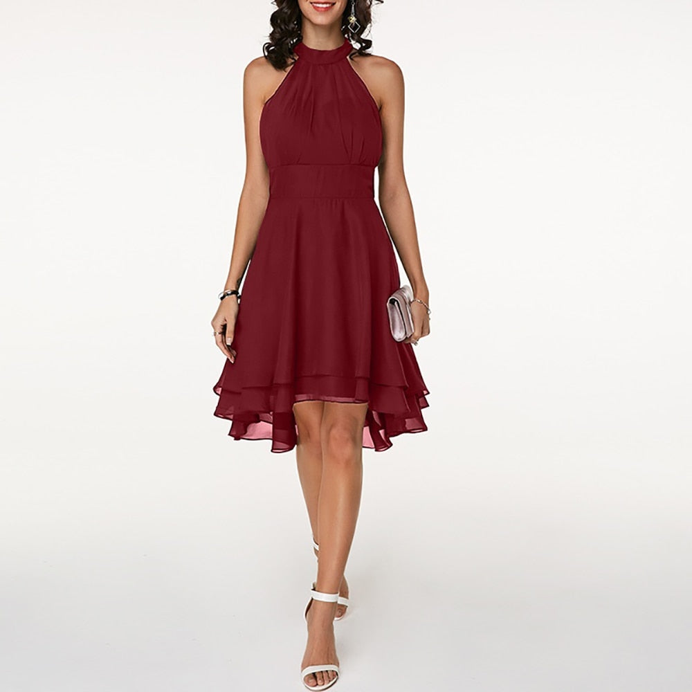 Halter Neck Short Dress