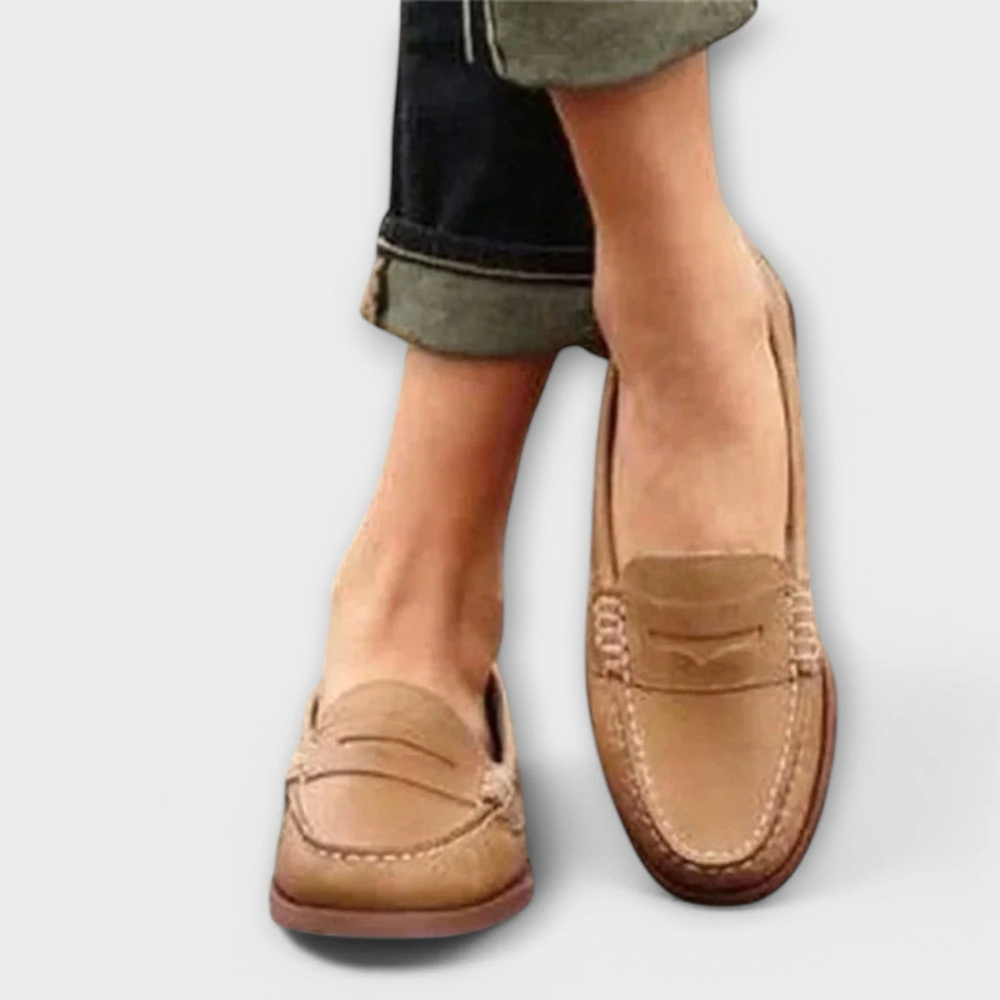 Women’s slip on loafers — low heel non slip | casual daily wear