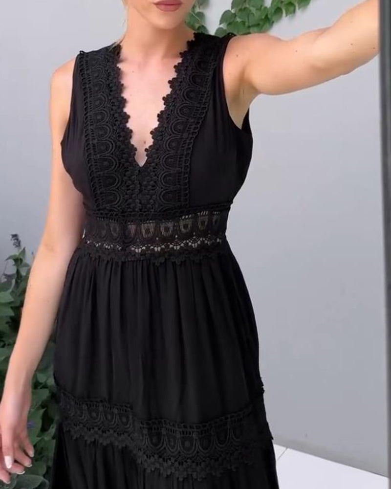Women's Lace Midi Dress