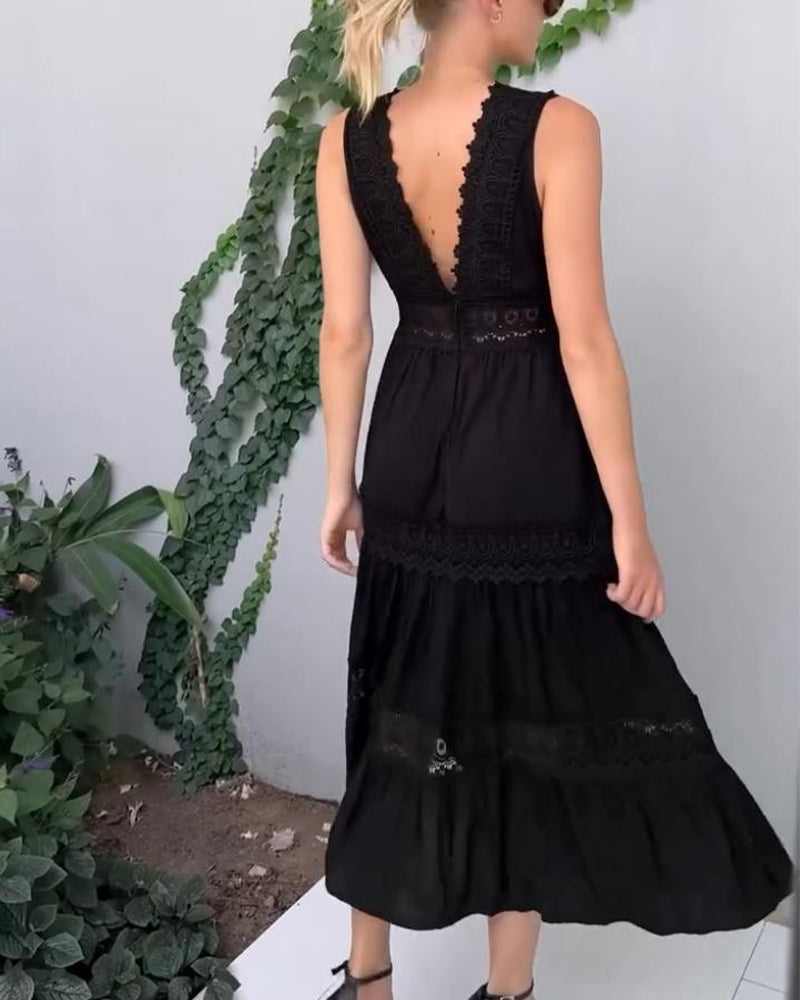 Women's Lace Midi Dress