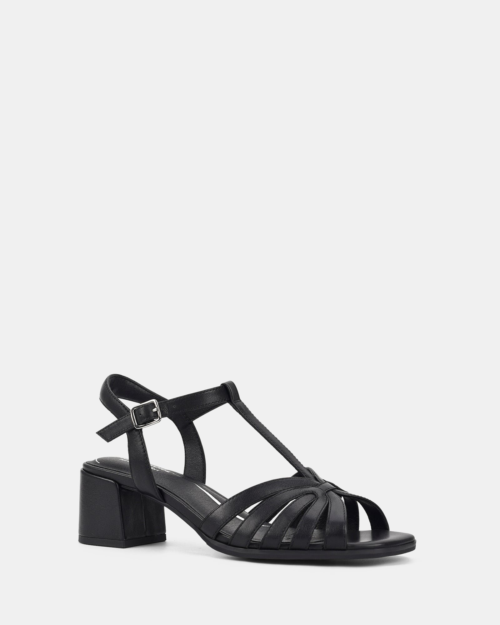 Women's T-Strap Block Heel Sandals