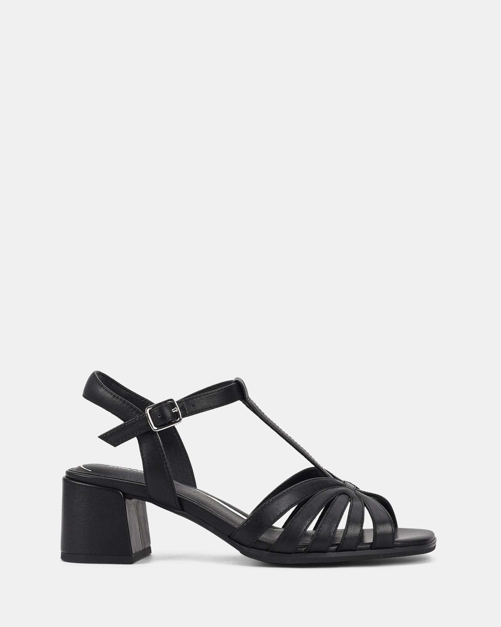 Women's T-Strap Block Heel Sandals