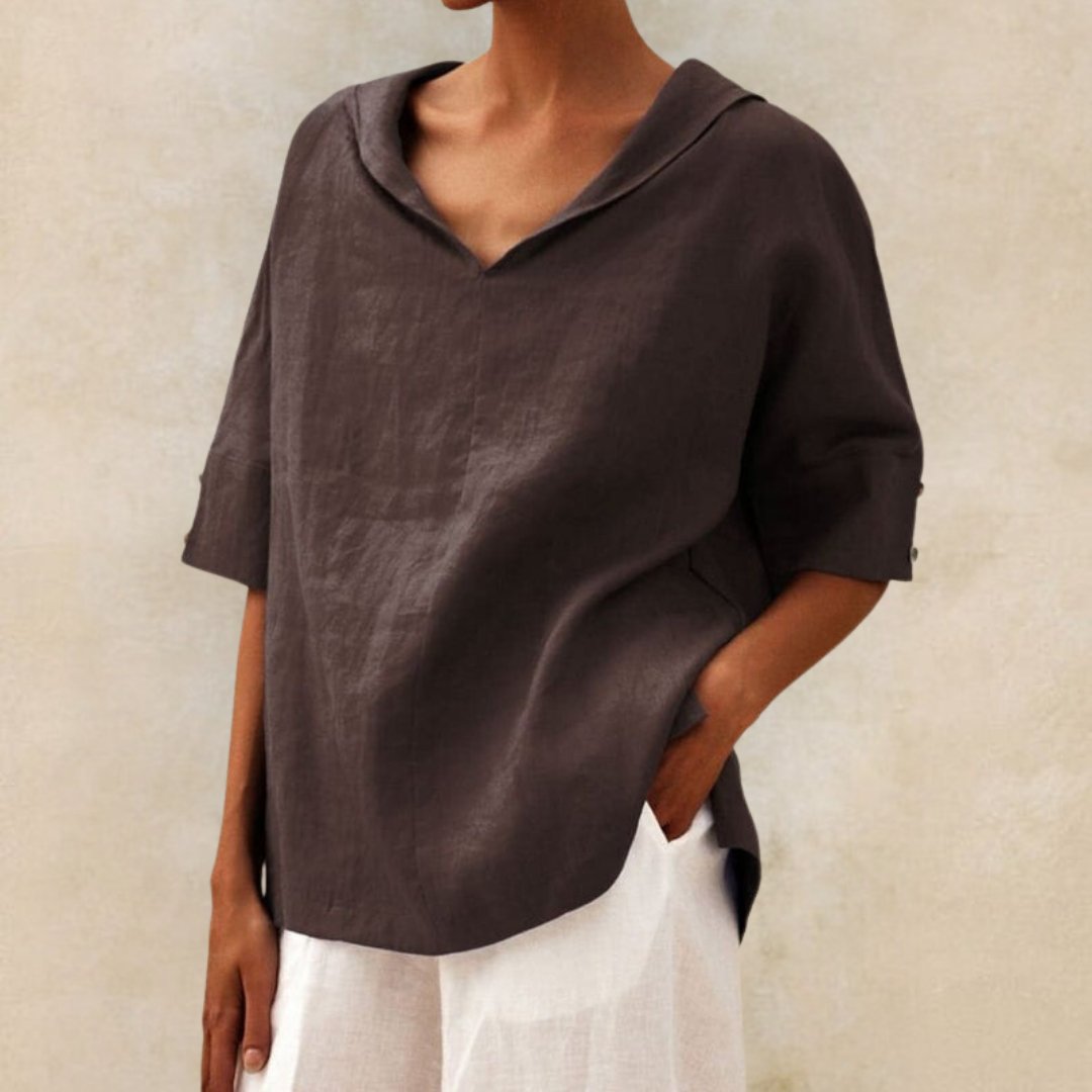 V-Neck Casual Shirt Women's