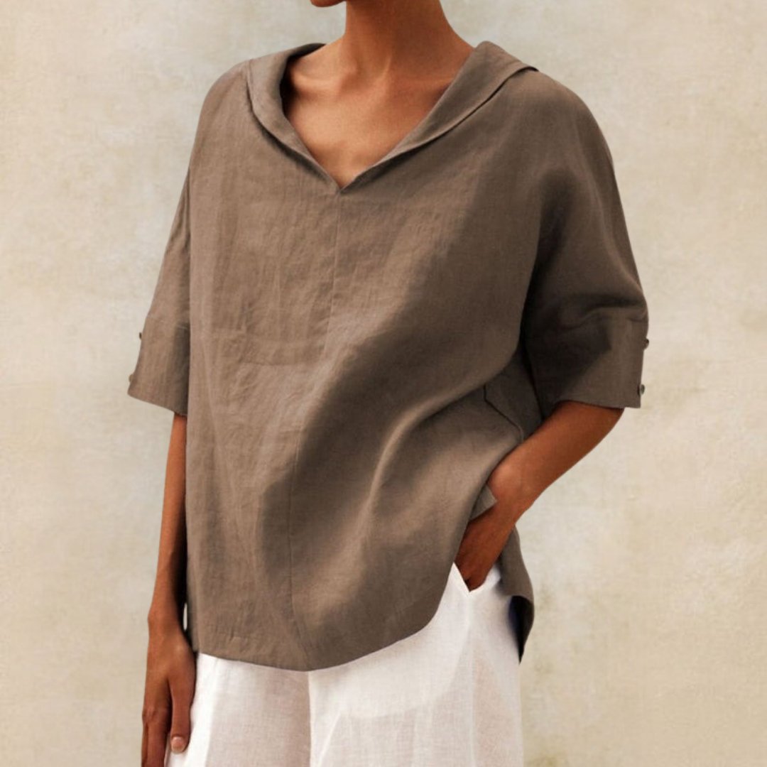 V-Neck Casual Shirt Women's