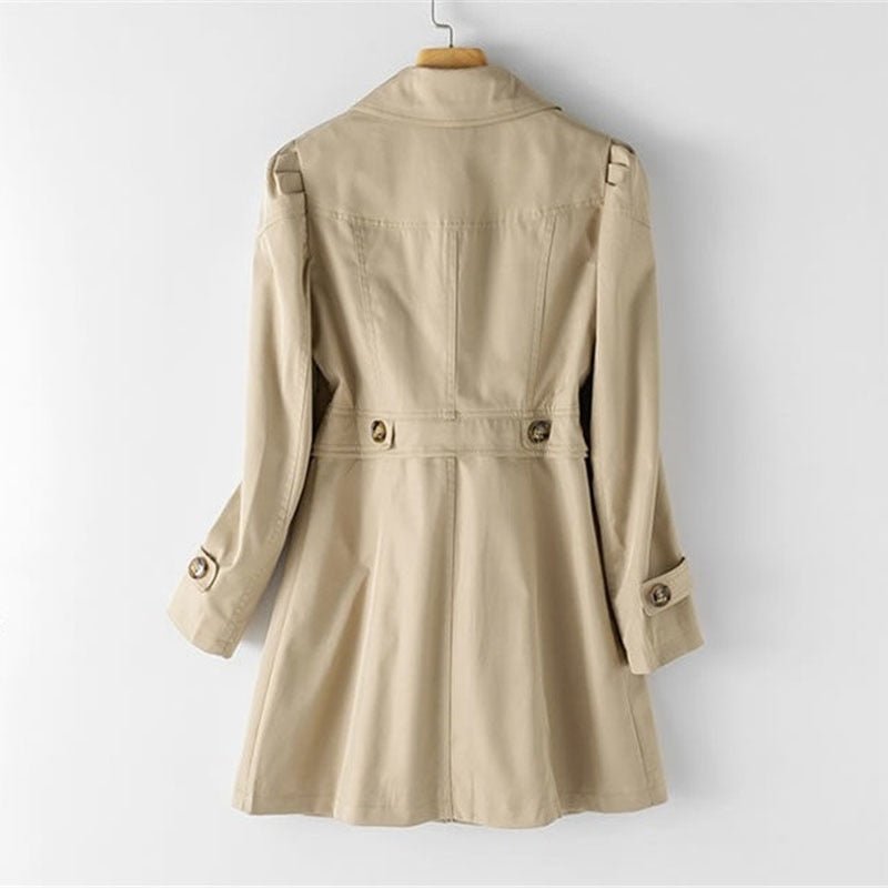 Women's Trenchcoat for Women Polyester Tailored Lightweight