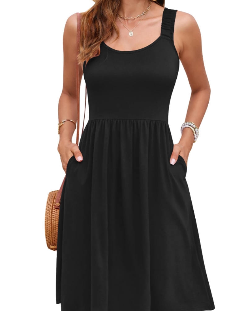 Women's summer dress | square neck a-line cut for casual daily wear