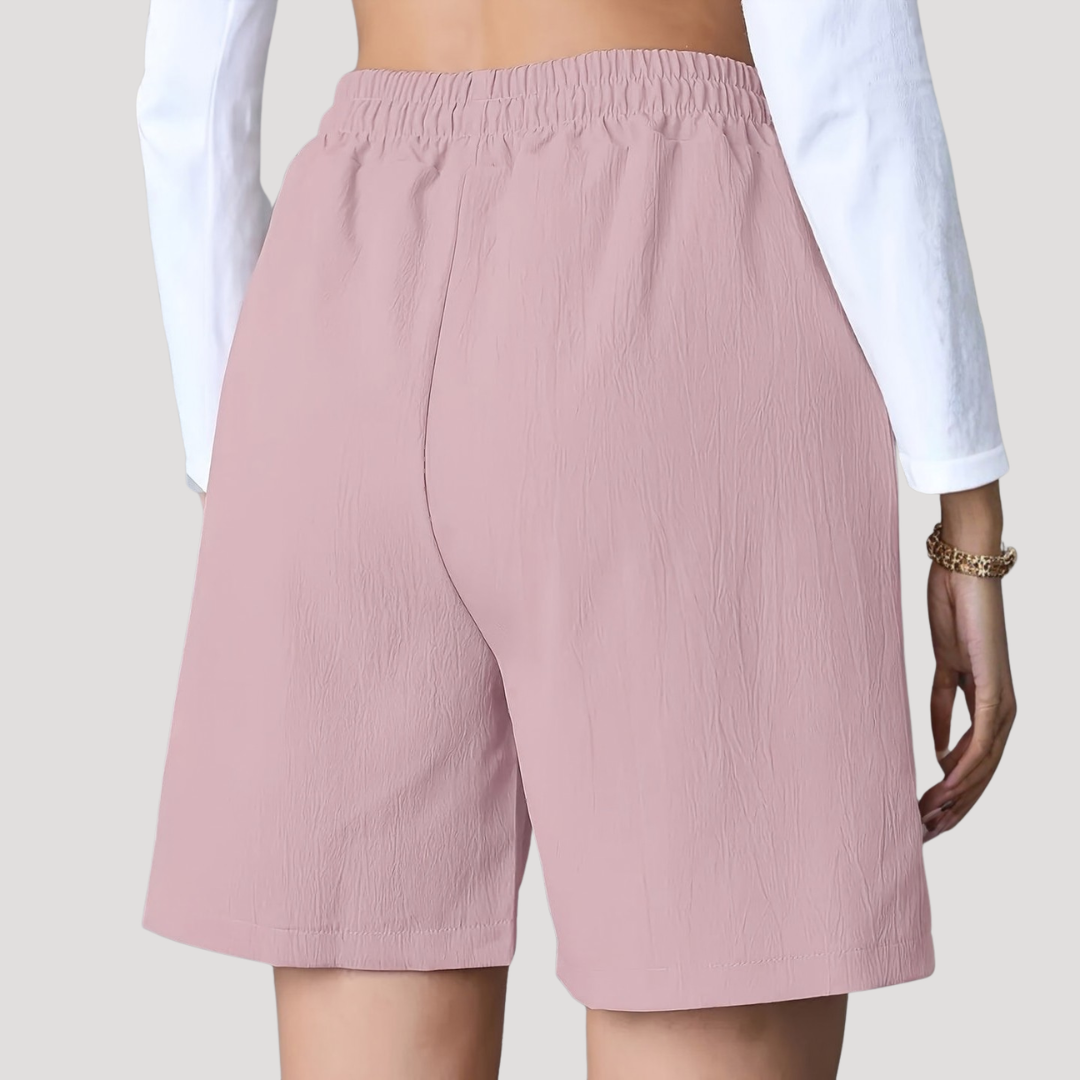Women's Elastic Waist Wide Leg Shorts