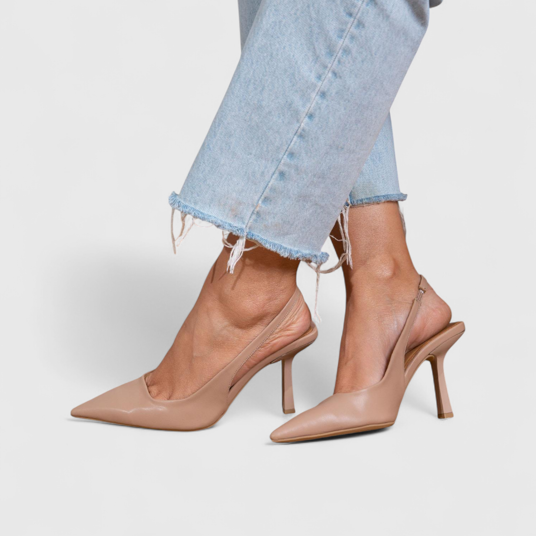 Pointed Toe Slingback Stilletto Heels