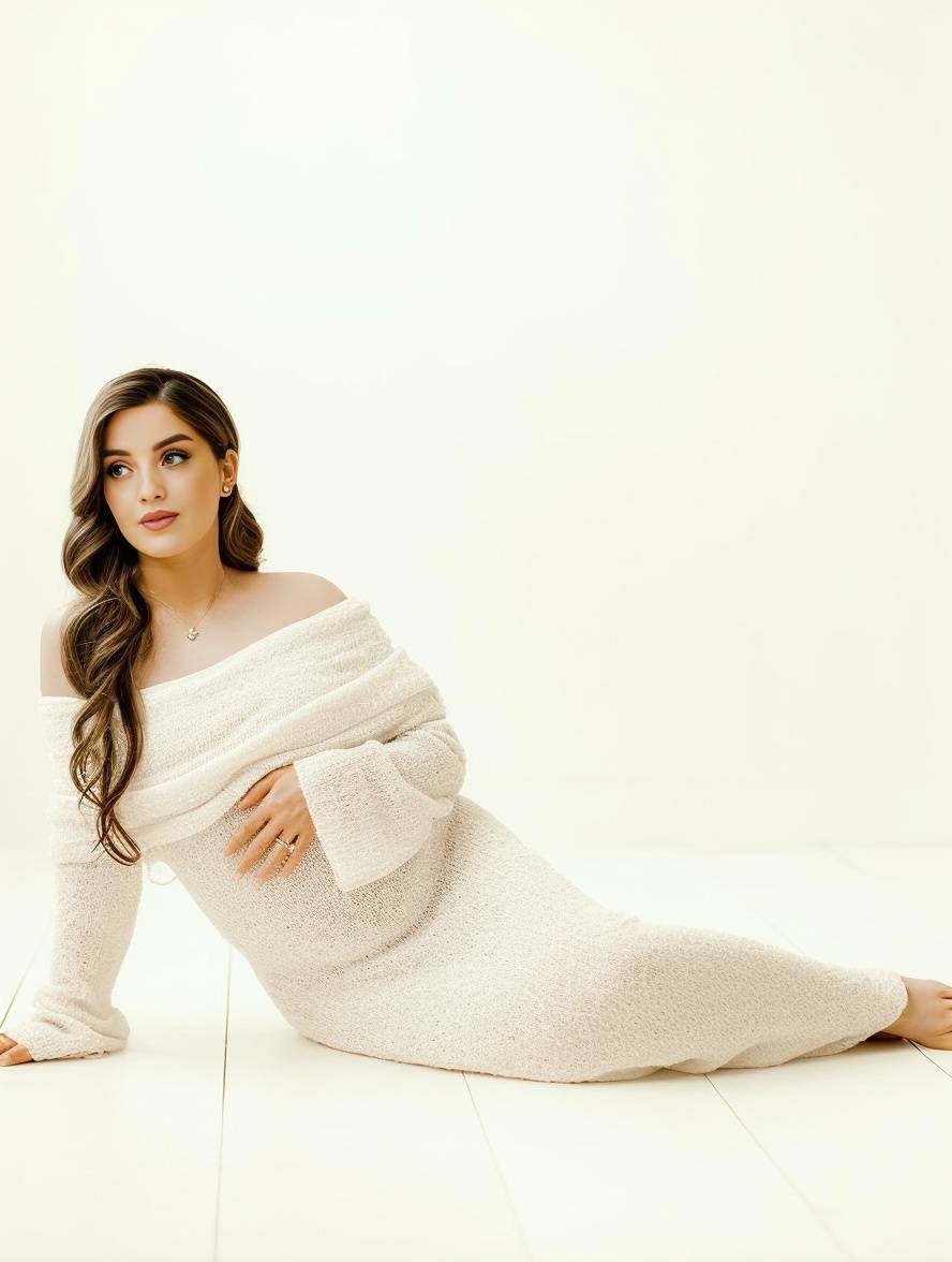 Long Sleeve Maternity Maxi Dress
