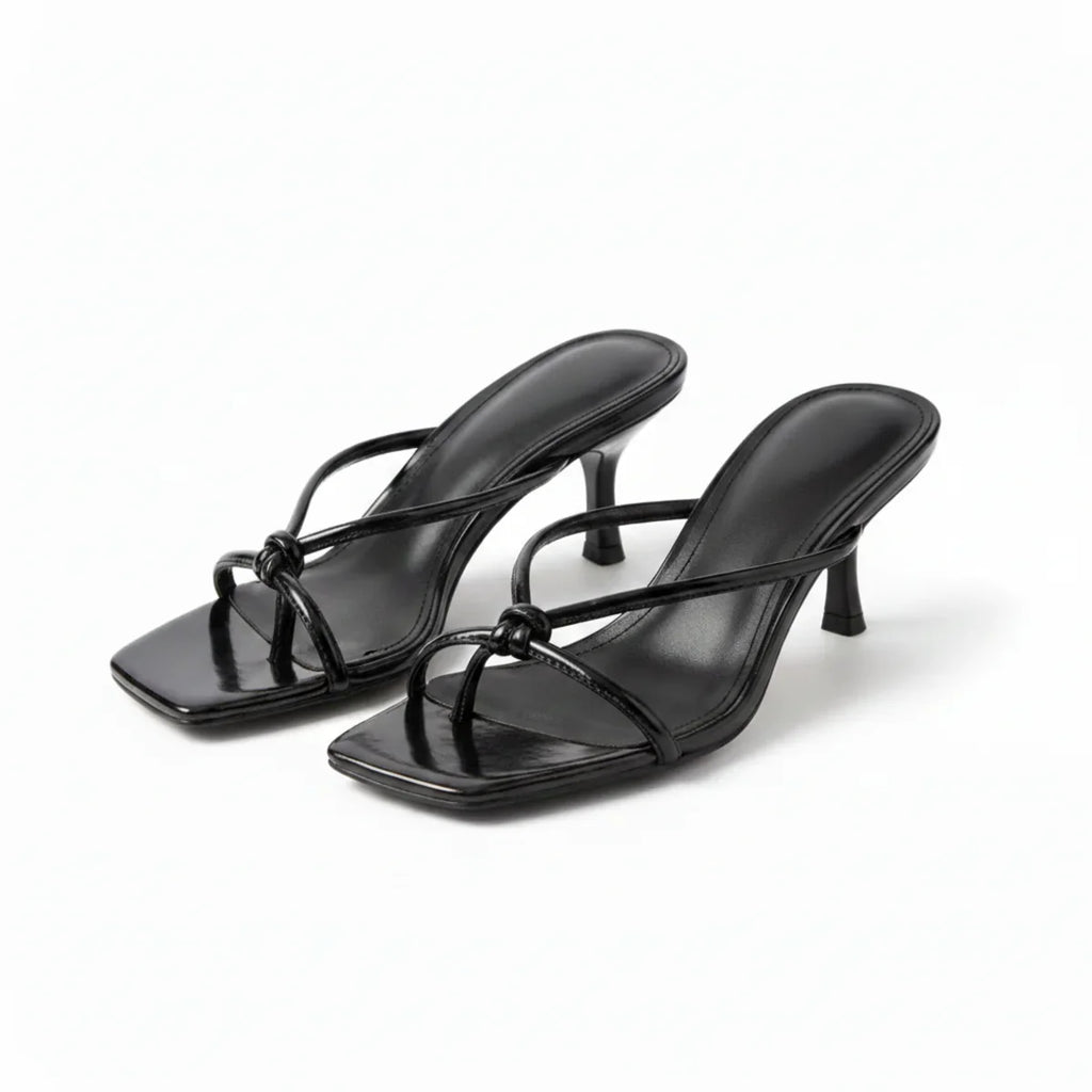 Square Toe Heeled Sandals