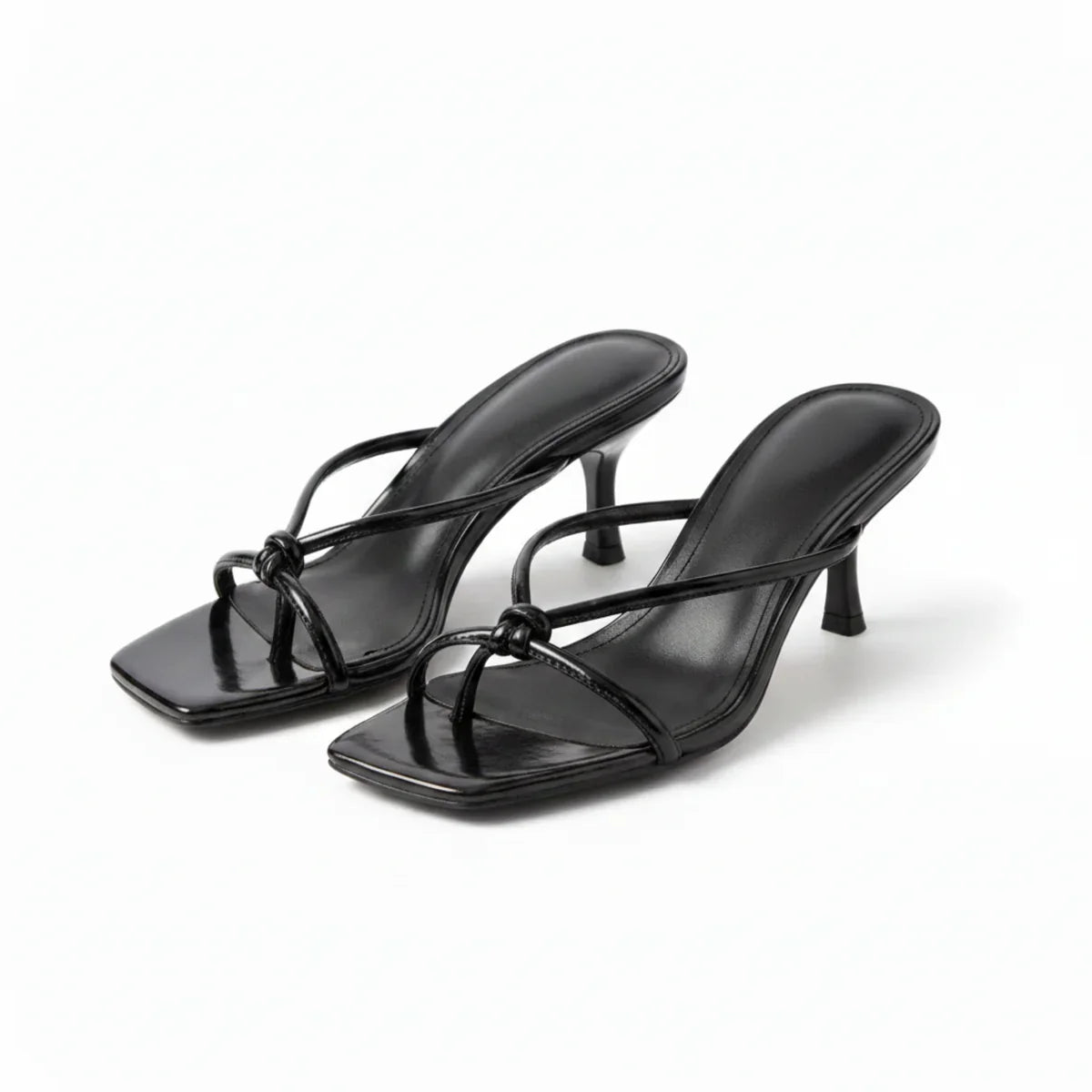 Square Toe Heeled Sandals