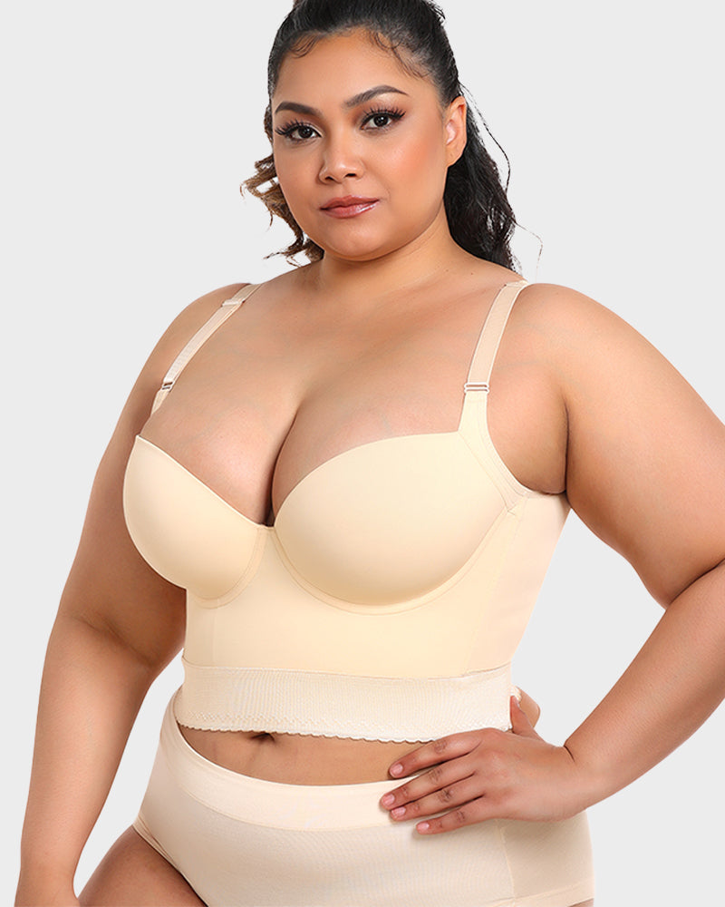 Longline Shaping Bra With Push-Up