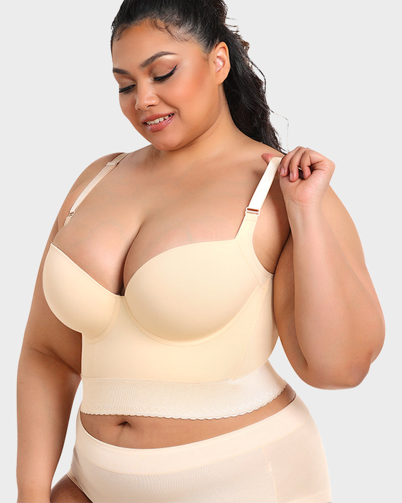 Longline Shaping Bra With Push-Up