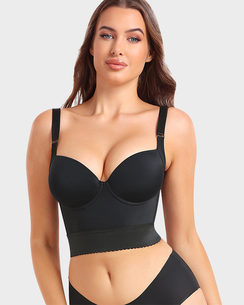 Longline Shaping Bra With Push-Up