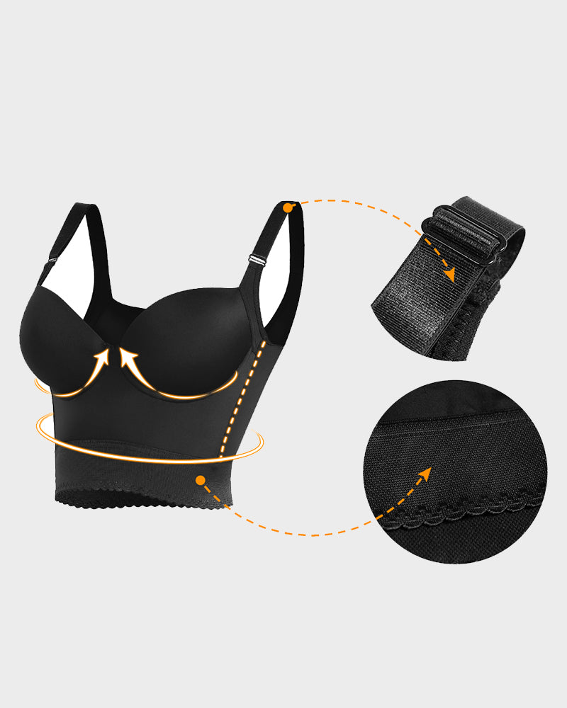 Longline Shaping Bra With Push-Up