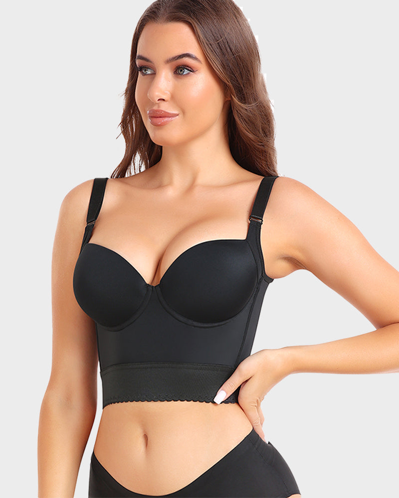 Longline Shaping Bra With Push-Up
