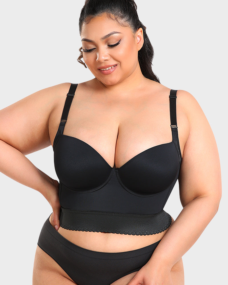 Longline Shaping Bra With Push-Up