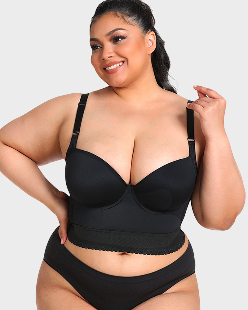 Longline Shaping Bra With Push-Up