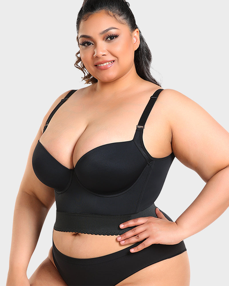 Longline Shaping Bra With Push-Up