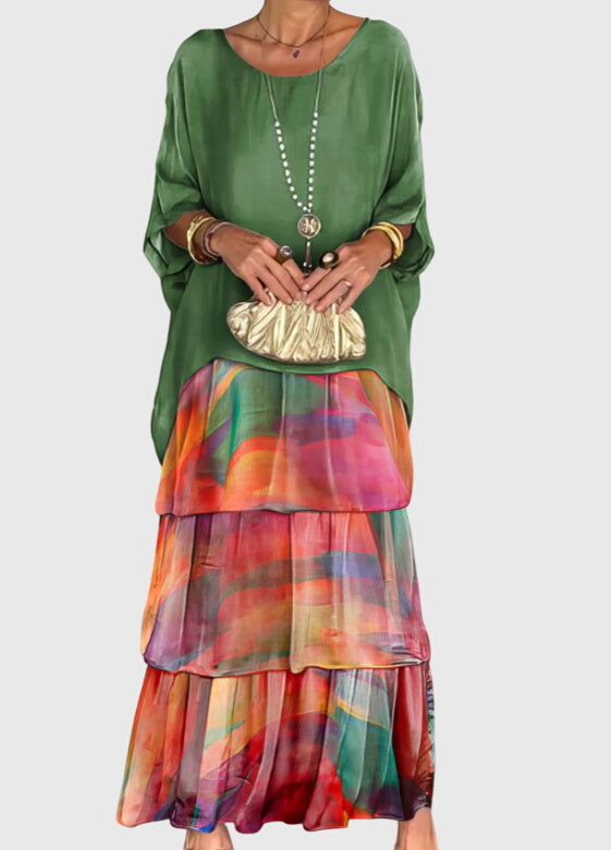 Women’s long dress — relaxed fit button up | wedding formal events