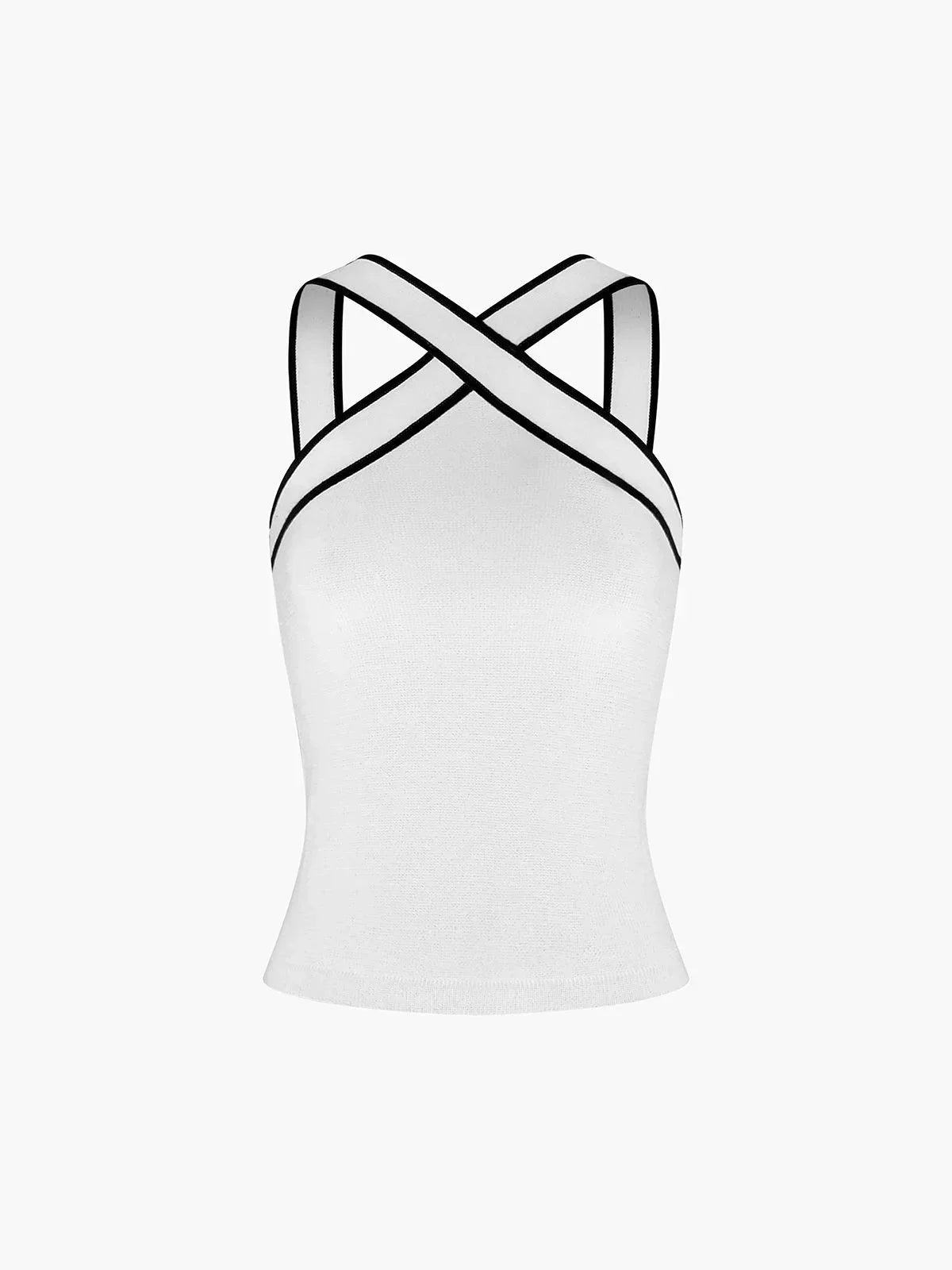 Women's halter tank top | criss-cross straps for casual daily wear